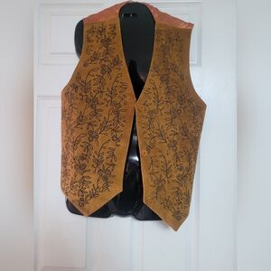 Evan Davies Brown Leather  Vest